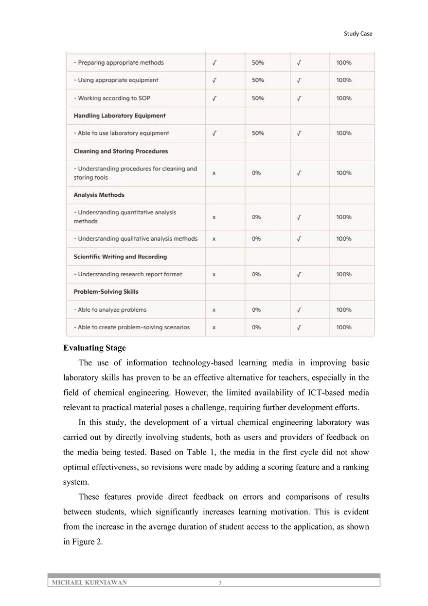 Action Research Approach to Improve the Laboratory Competence - Page 7