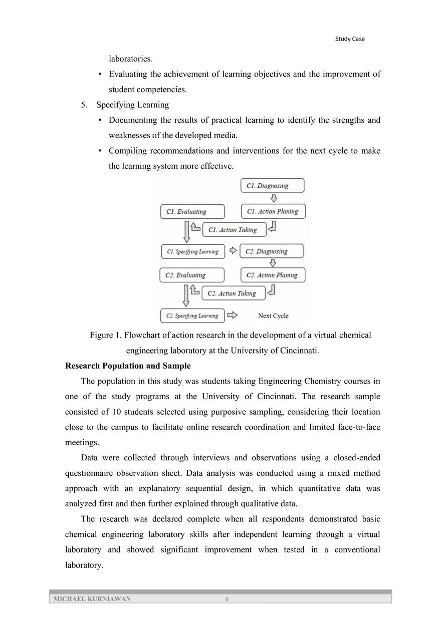 Action Research Approach to Improve the Laboratory Competence - Page 4