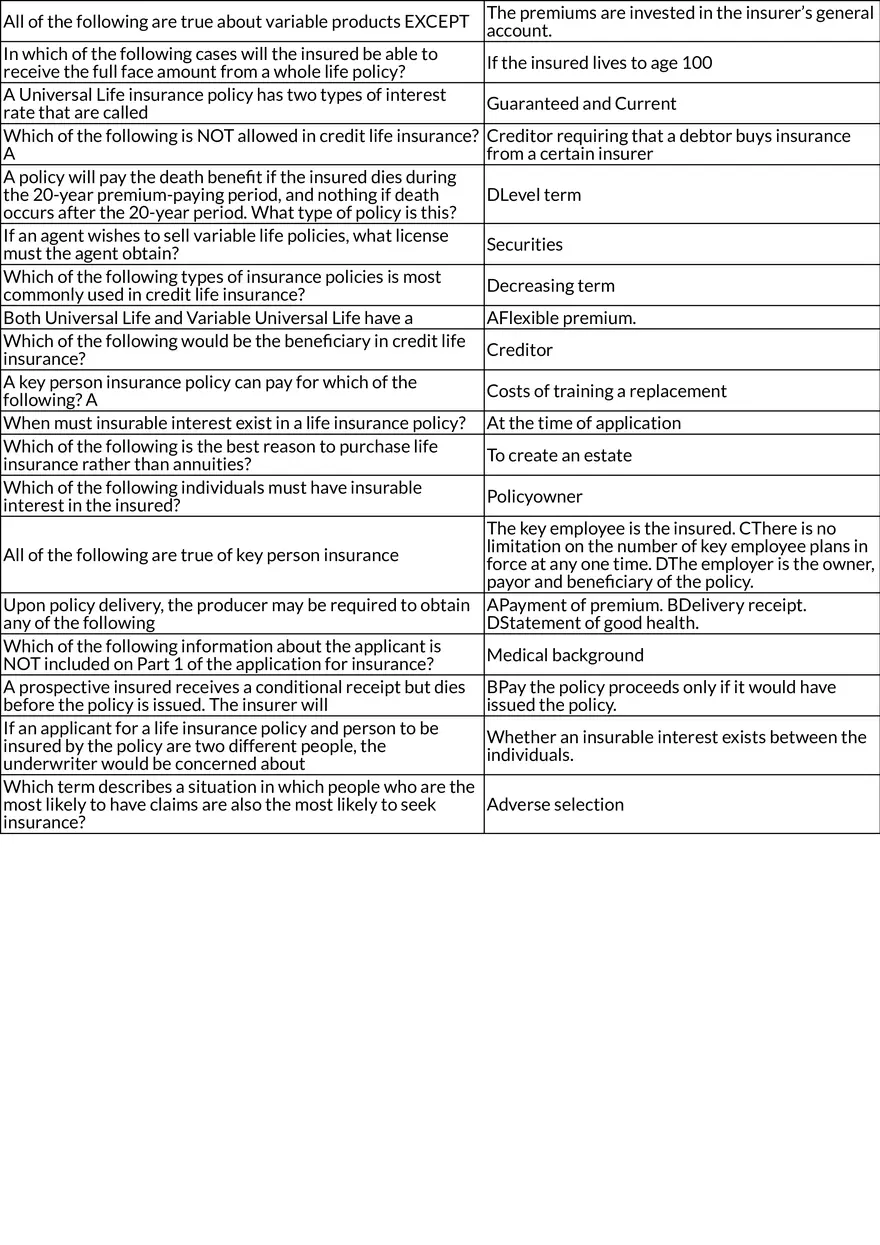 Life Insurance Basics - Key Concepts - Page 2