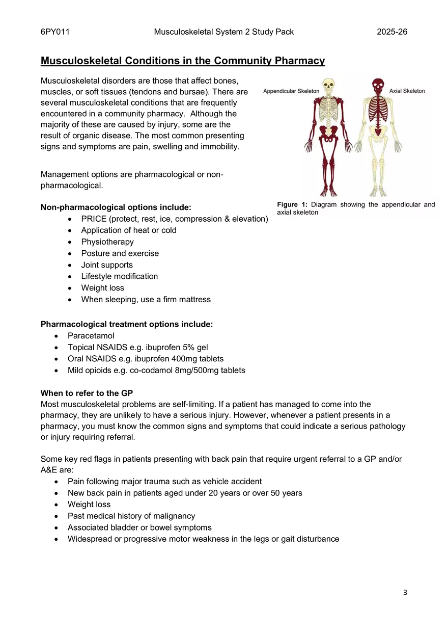 Musculoskeletal System 2 Study Pack - Page 11