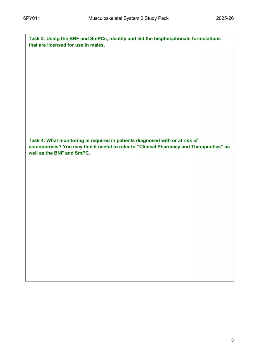 Musculoskeletal System 2 Study Pack - Page 16