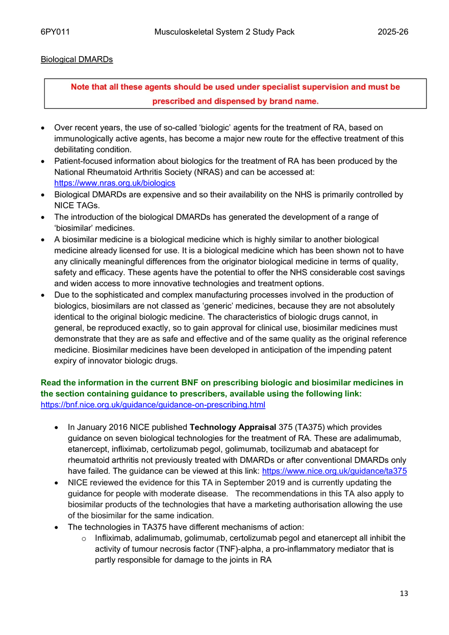 Musculoskeletal System 2 Study Pack - Page 5