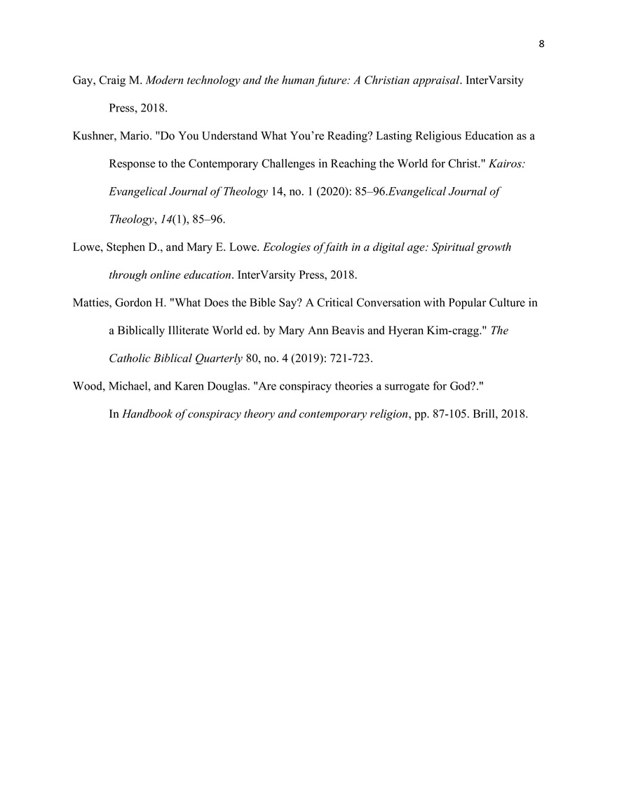 Technological Advancements and Biblical Illiteracy - Page 8