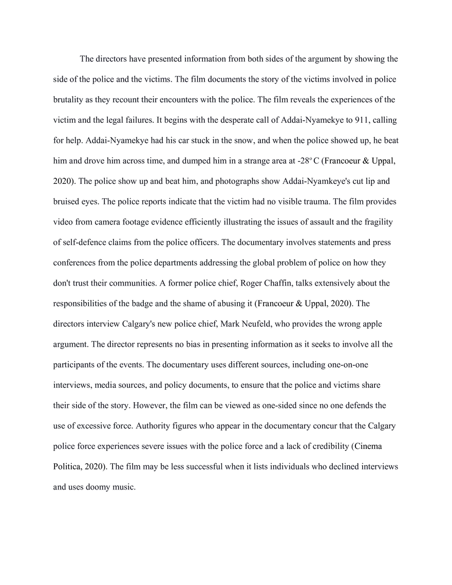 Rhetorical Analysis: No Visible Trauma Documentary - Page 6