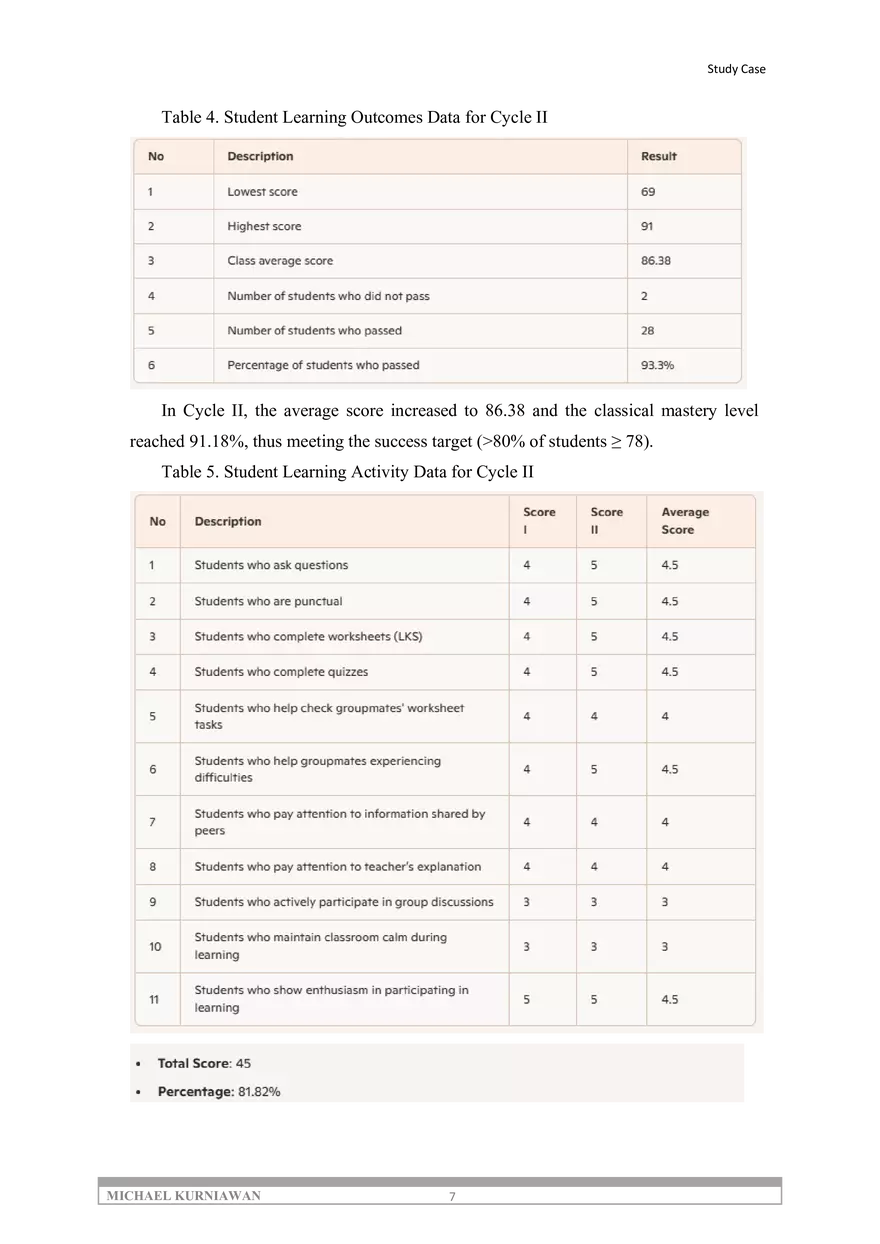 The Effectiveness of STAD in Improving Students - Page 7