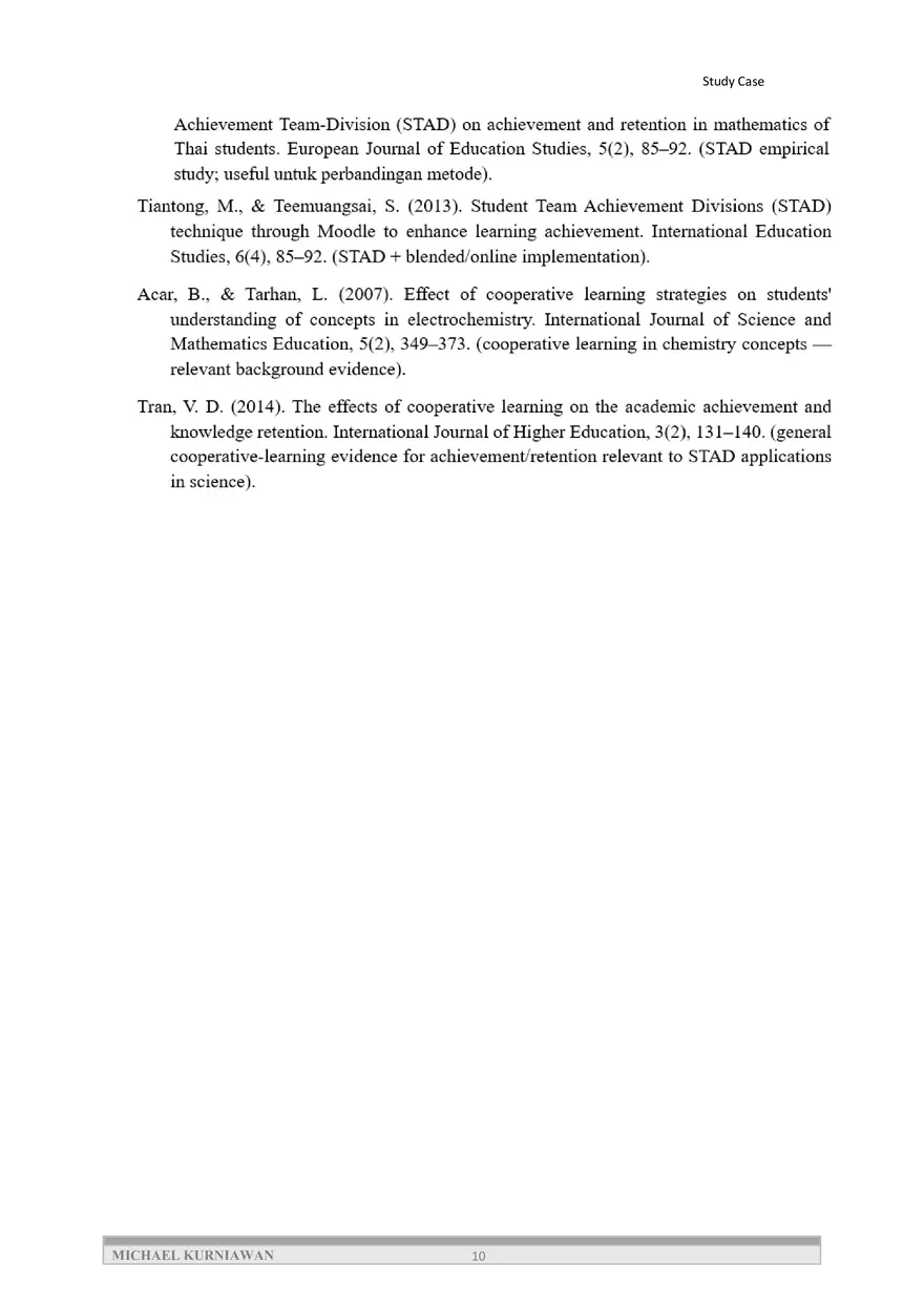 The Effectiveness of STAD in Improving Students - Page 10