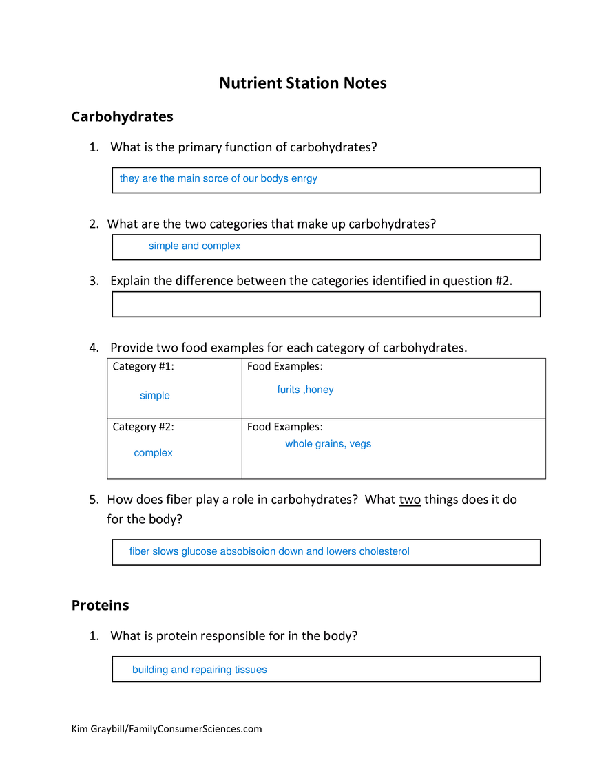 Nutrient Stations Notes Form - Page 1
