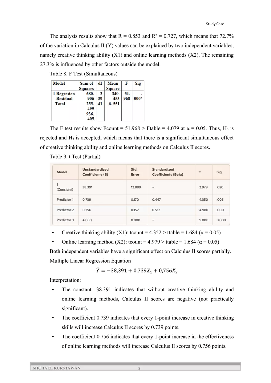 The Impact of Creative Thinking Skills and Online Learning Systems - Page 8