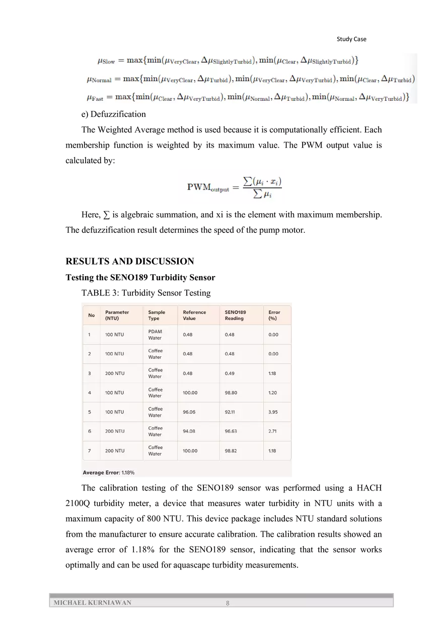 Water Turbidity Control System in Aquascape Plants - Page 10