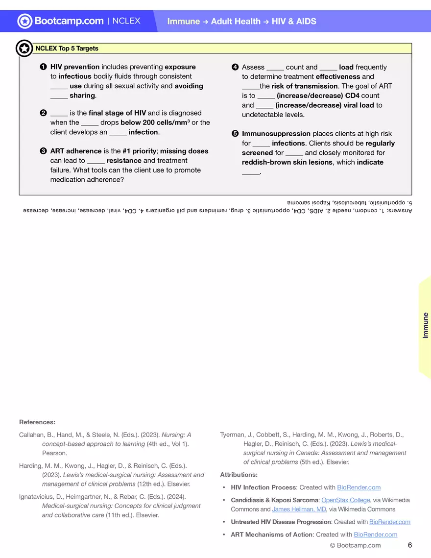 HIV & AIDS Cheat Sheet - Page 6