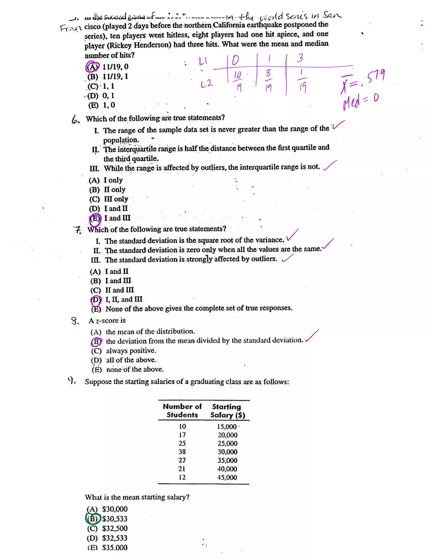 AP Statistics Midterm Review - Page 2
