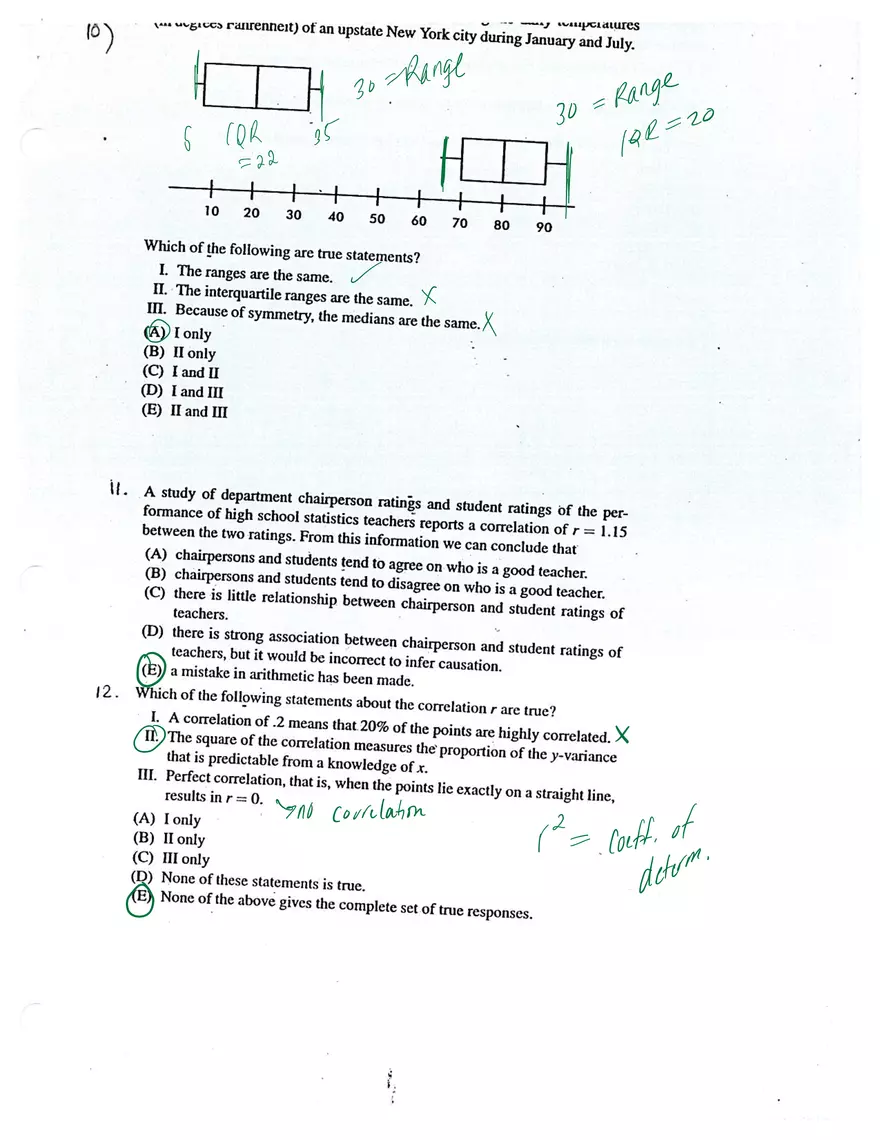 AP Statistics Midterm Review - Page 3