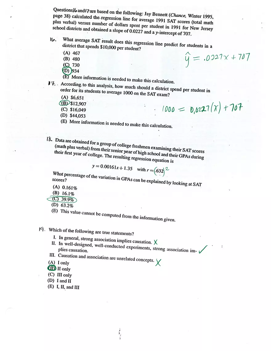 AP Statistics Midterm Review - Page 5