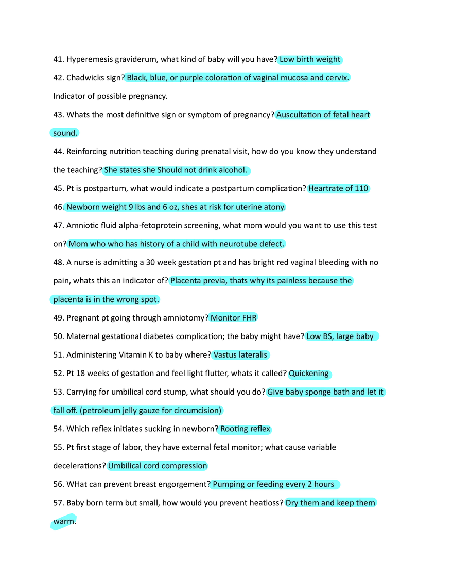 Maternal Final Answer Key - Page 3