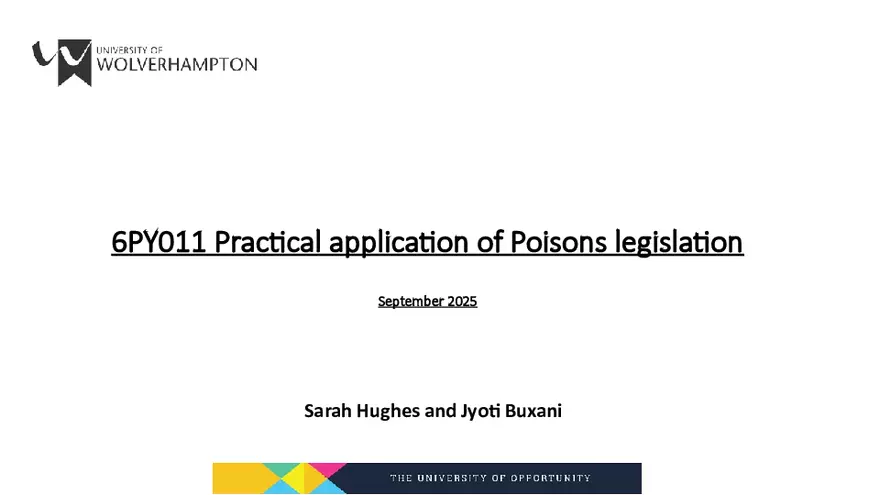 Poisons and Vet Meds Sept 2025-2026 - Page 1