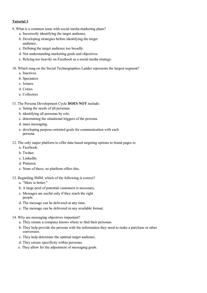 Tutorial 3 Assignment Social Media Marketing - Page 2