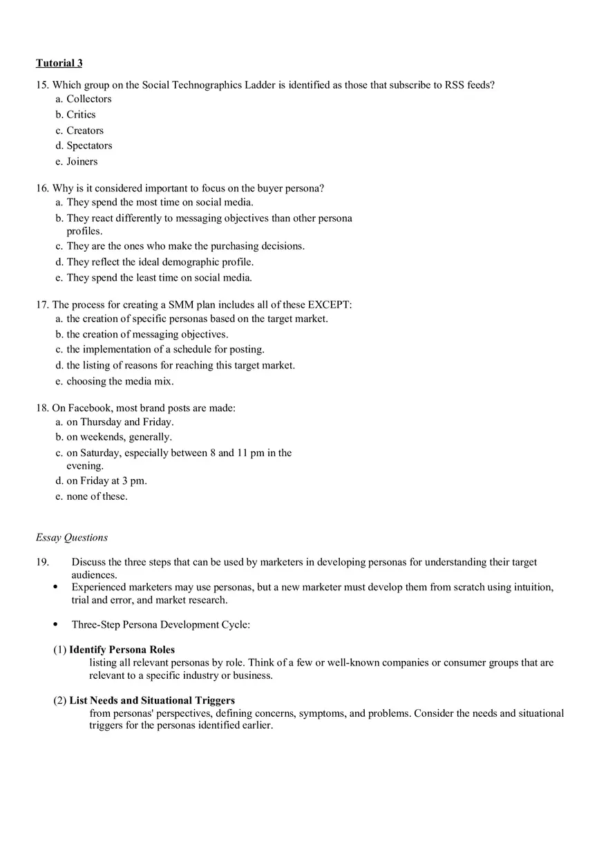 Tutorial 3 Assignment Social Media Marketing - Page 3