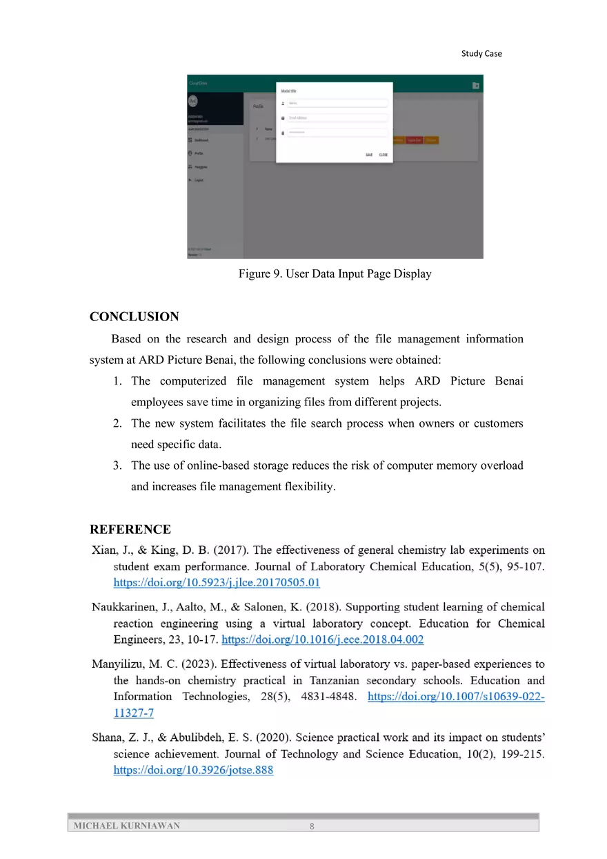 Development of a Digital Archive Management Application - Page 8