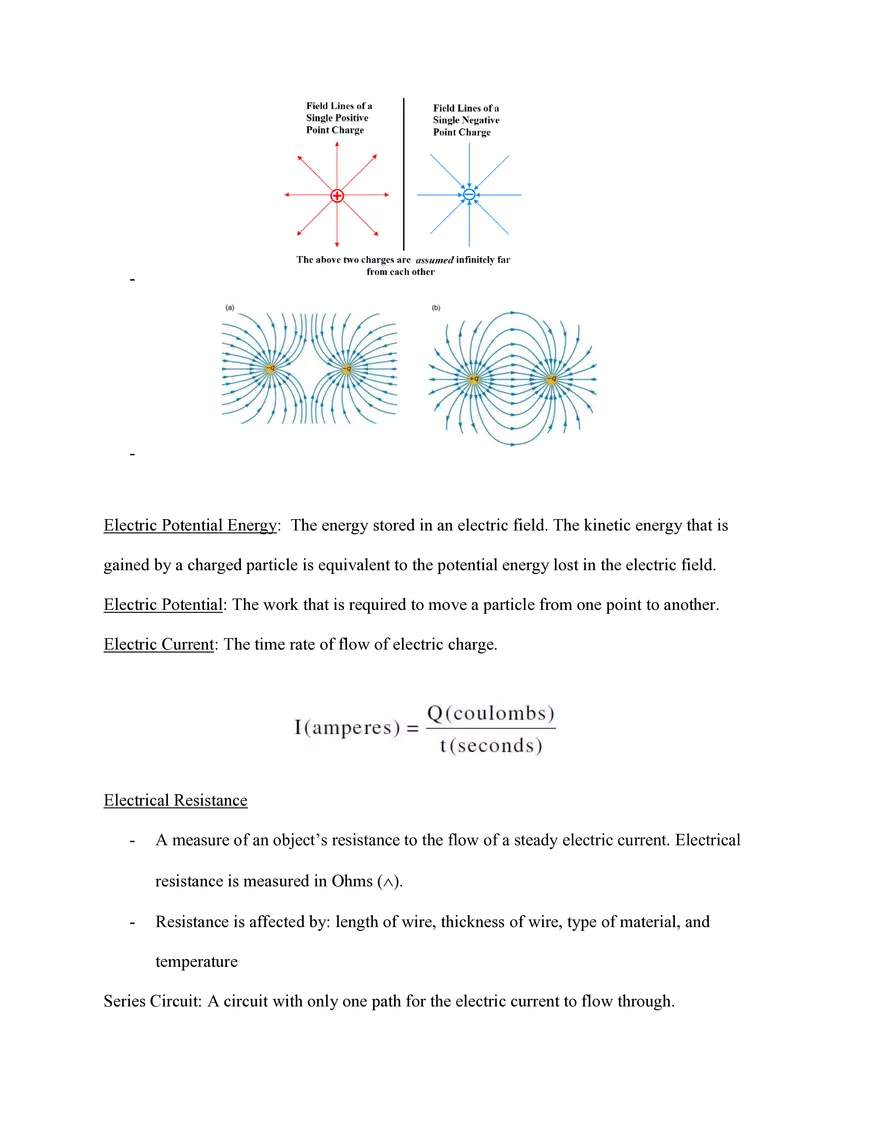Physics Review Unit 8 Static Electricity and Circuits - Page 3