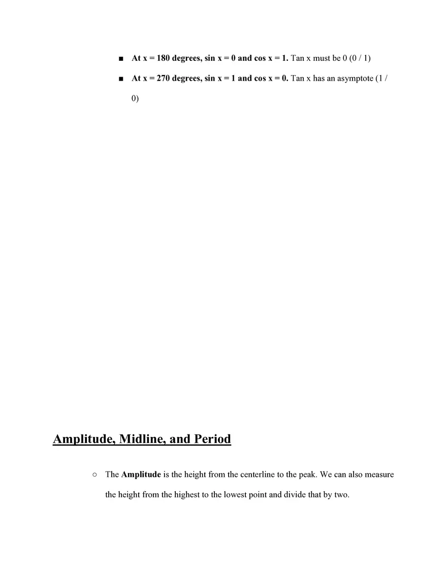 Trigonometry Study Guide - Page 7