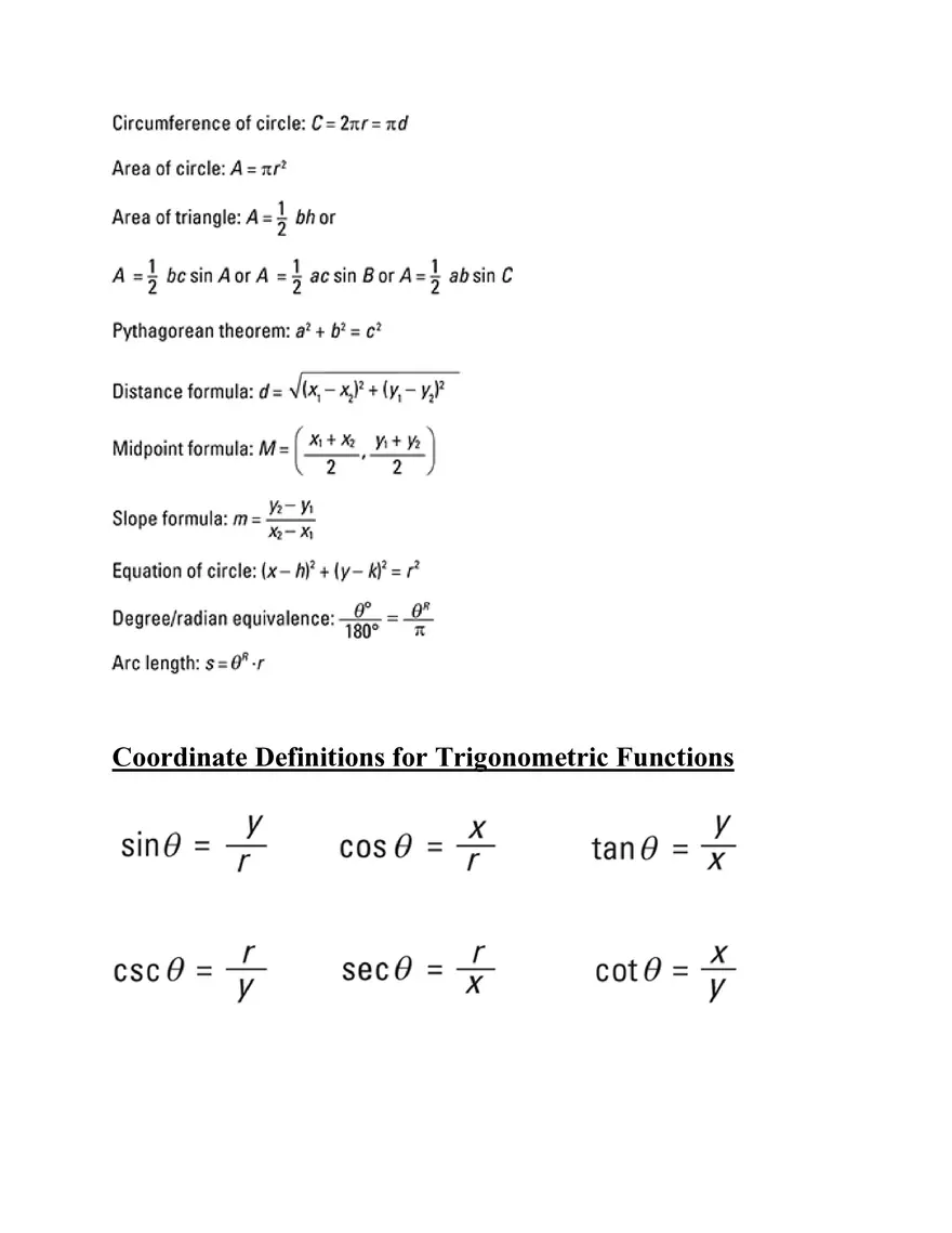 Trigonometry Study Guide - Page 14