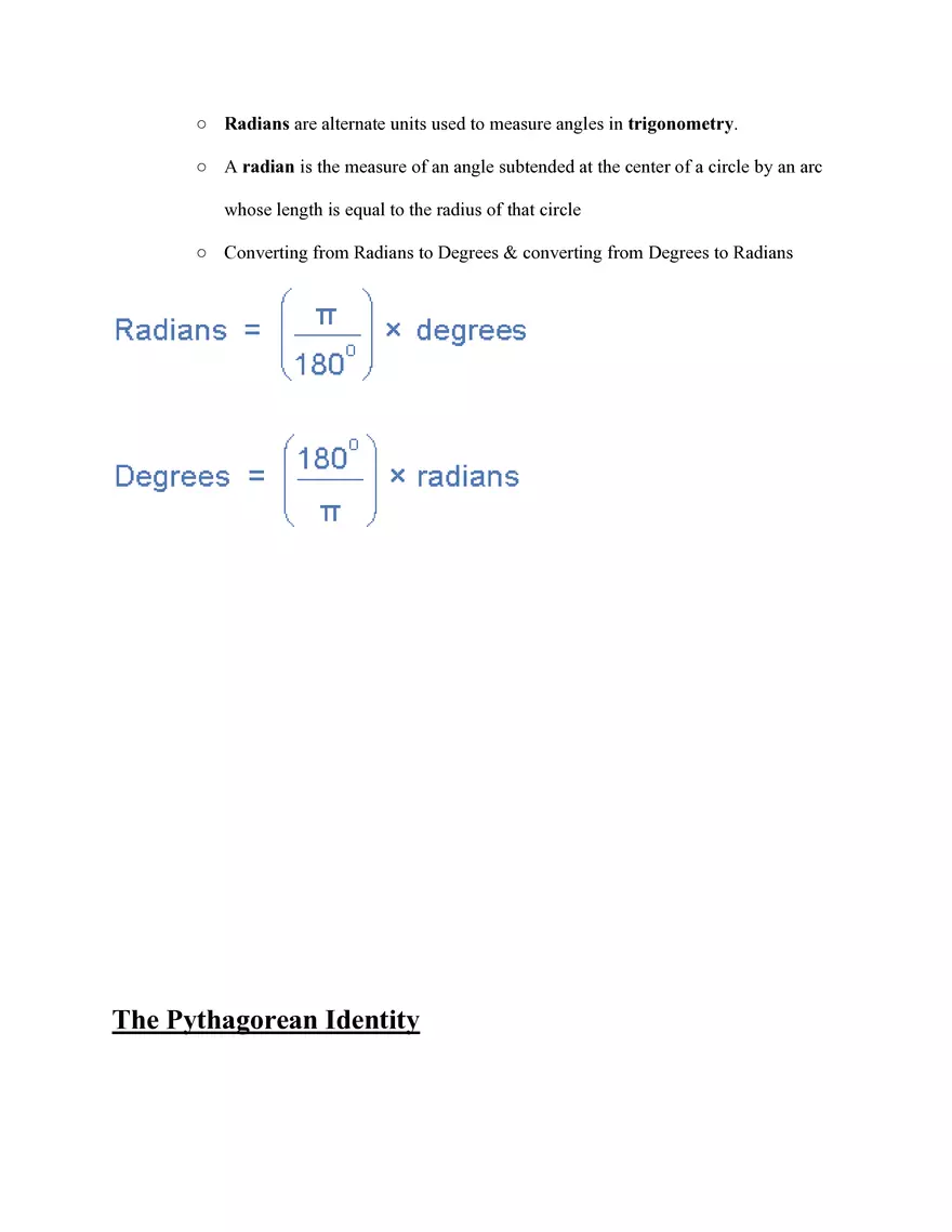 Trigonometry Study Guide - Page 3