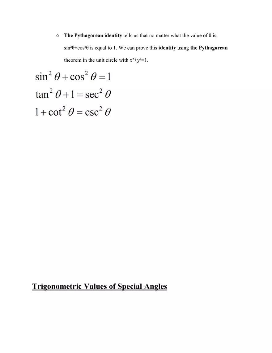 Trigonometry Study Guide - Page 4