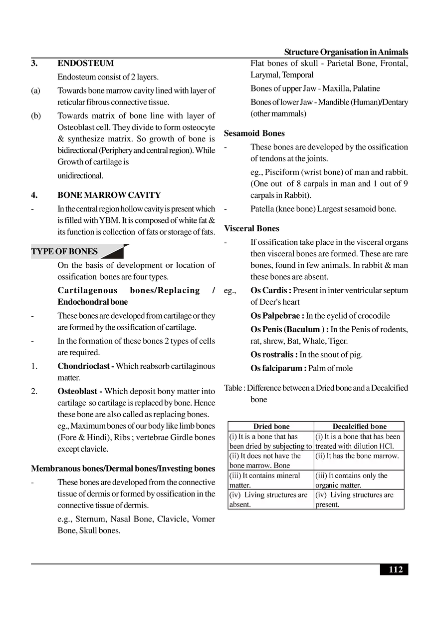 Structure Organisation in Animals - Page 12