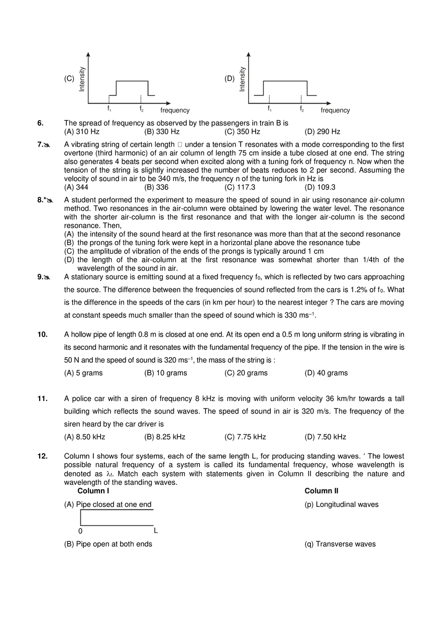 Sound Waves Exercise -3 - Page 2