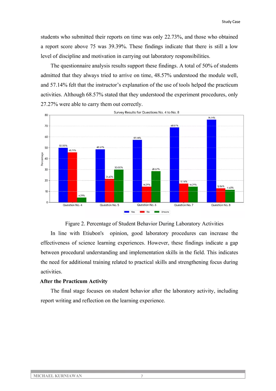 Descriptive Study on the Effectiveness of Basic Chemistry Practicum Activities - Page 7