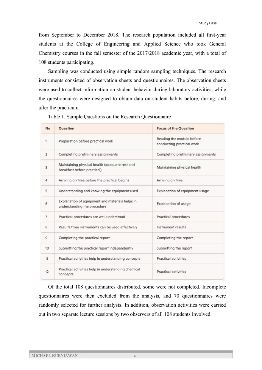 Descriptive Study on the Effectiveness of Basic Chemistry Practicum Activities - Page 4