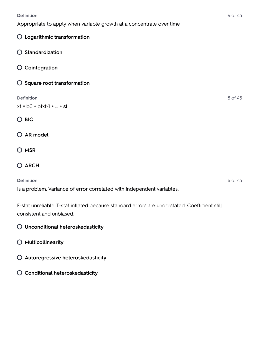 CFA Level II QM Quizlet - Page 2