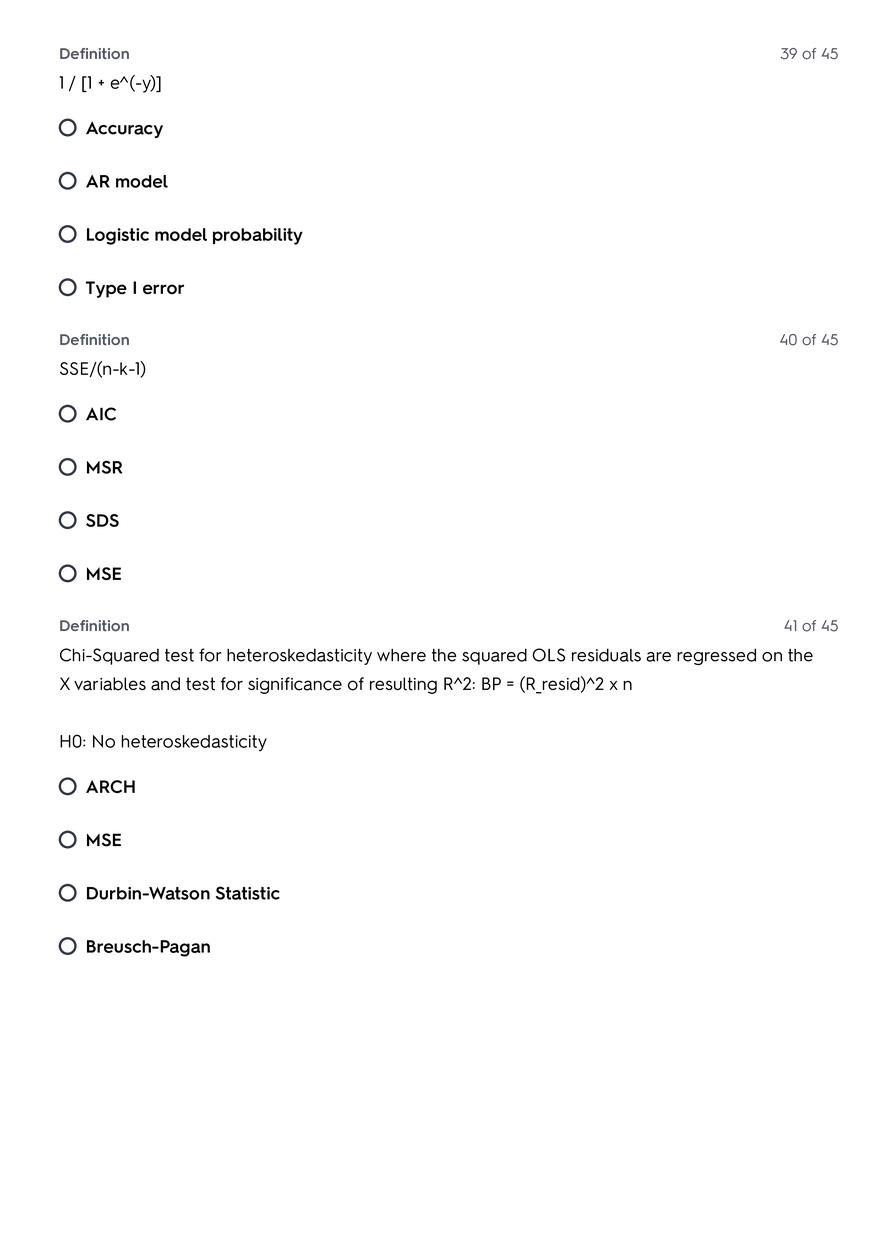 CFA Level II QM Quizlet - Page 5