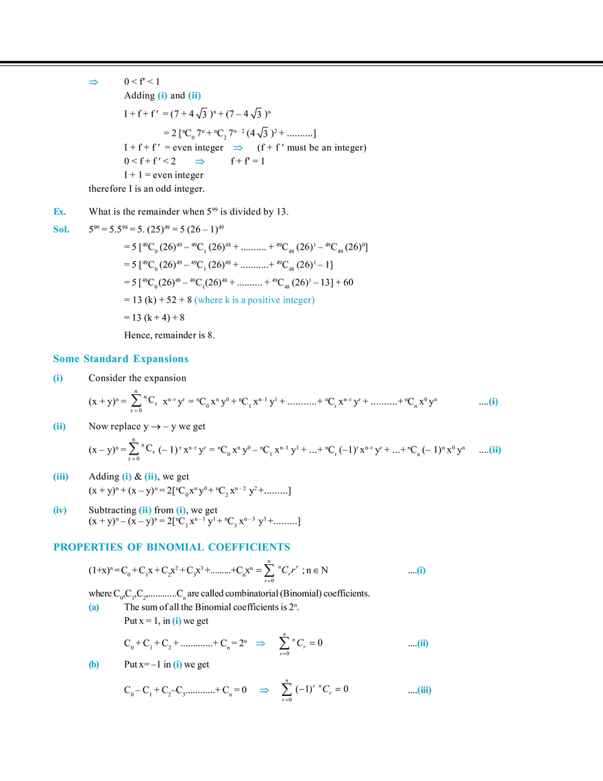 Binomial Theorem - Page 9