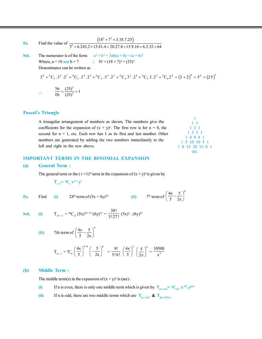 Binomial Theorem - Page 2