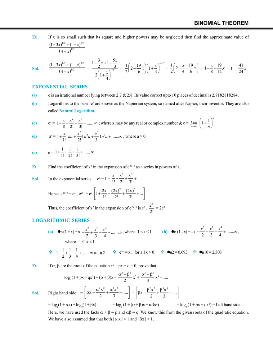 Binomial Theorem - Page 3