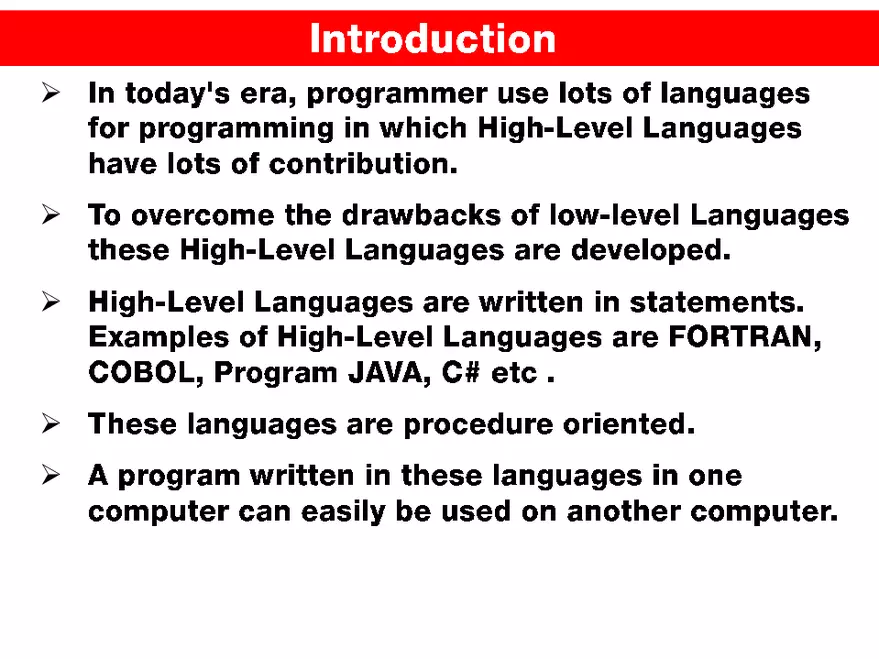 Computer High Level Languages - Page 2