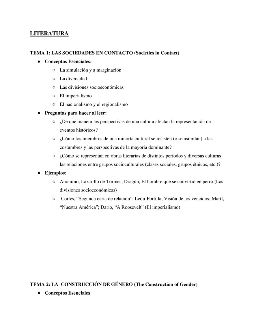 AP Spanish Literature And Culture Course Guide - Page 2