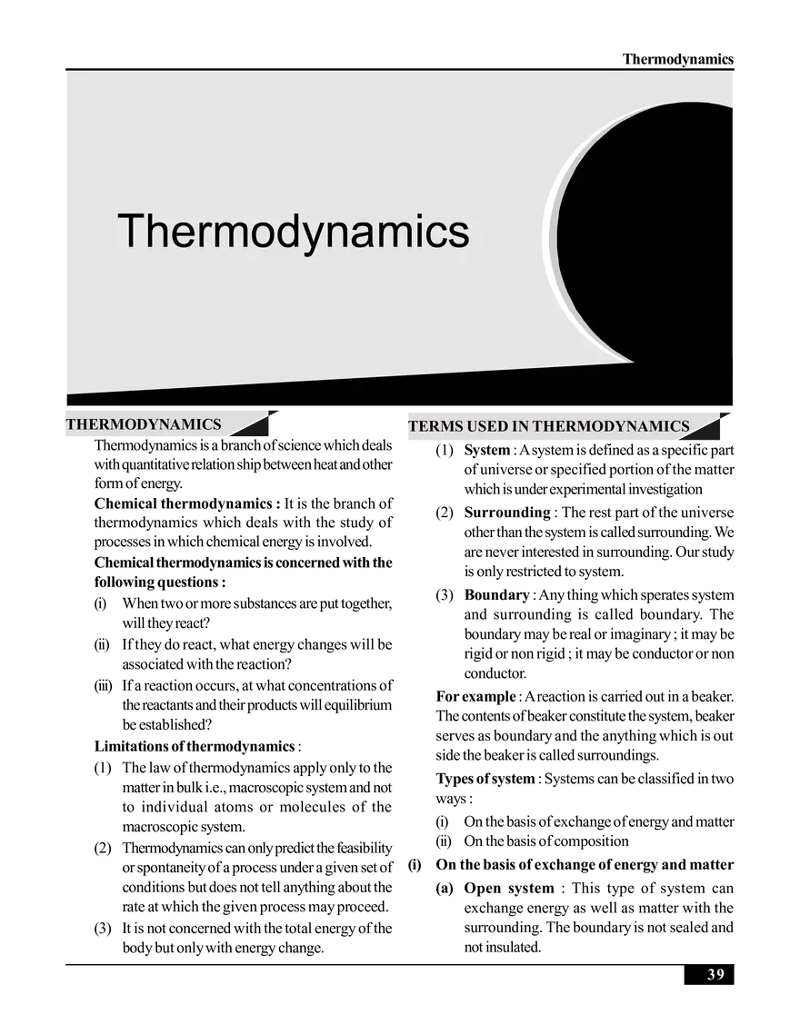 Thermodynamics Study Guide - Page 1