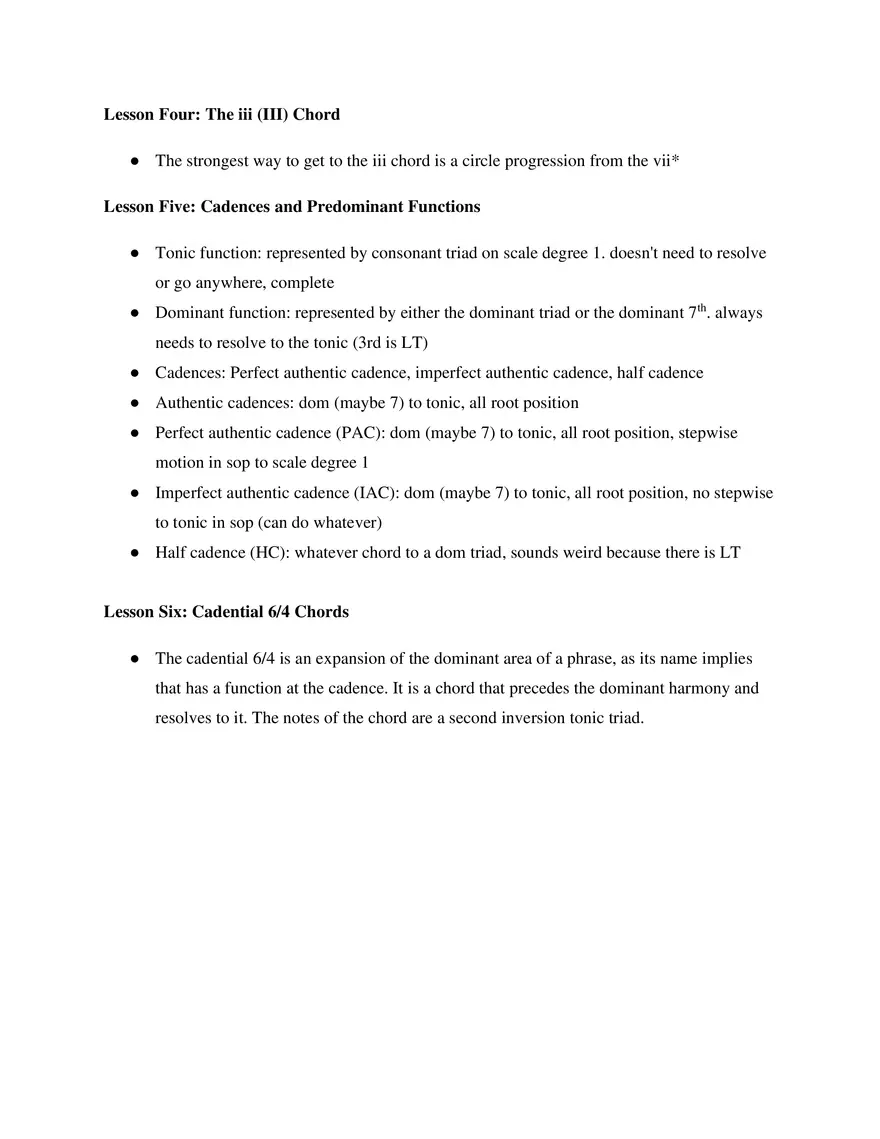 AP Music Theory Unit 5 Harmony and Voice Leading II - Page 2