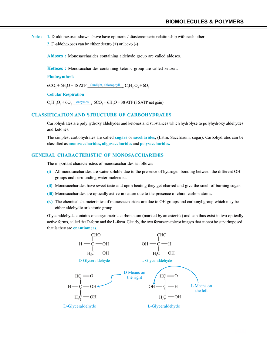 Biomolecules & Polymers Carbohydrates - Page 13