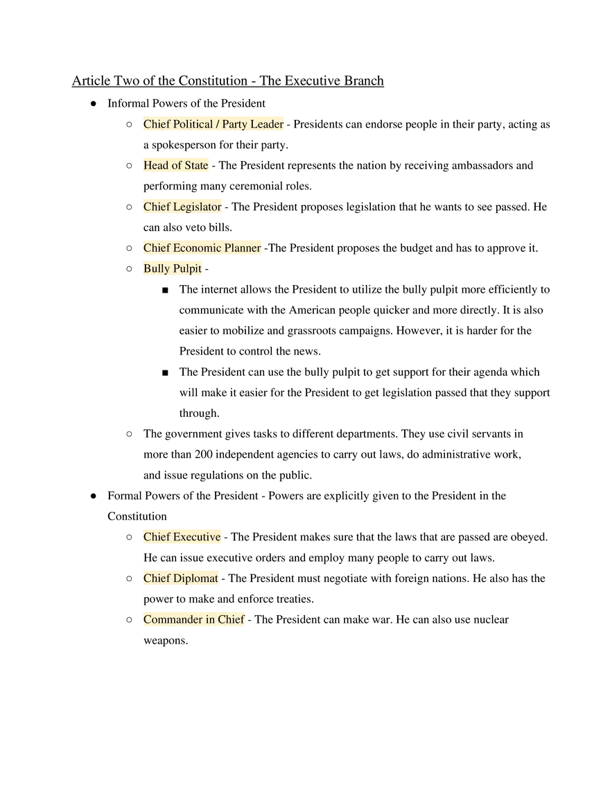 AP US Government Study Guide Unit 2 - Page 5