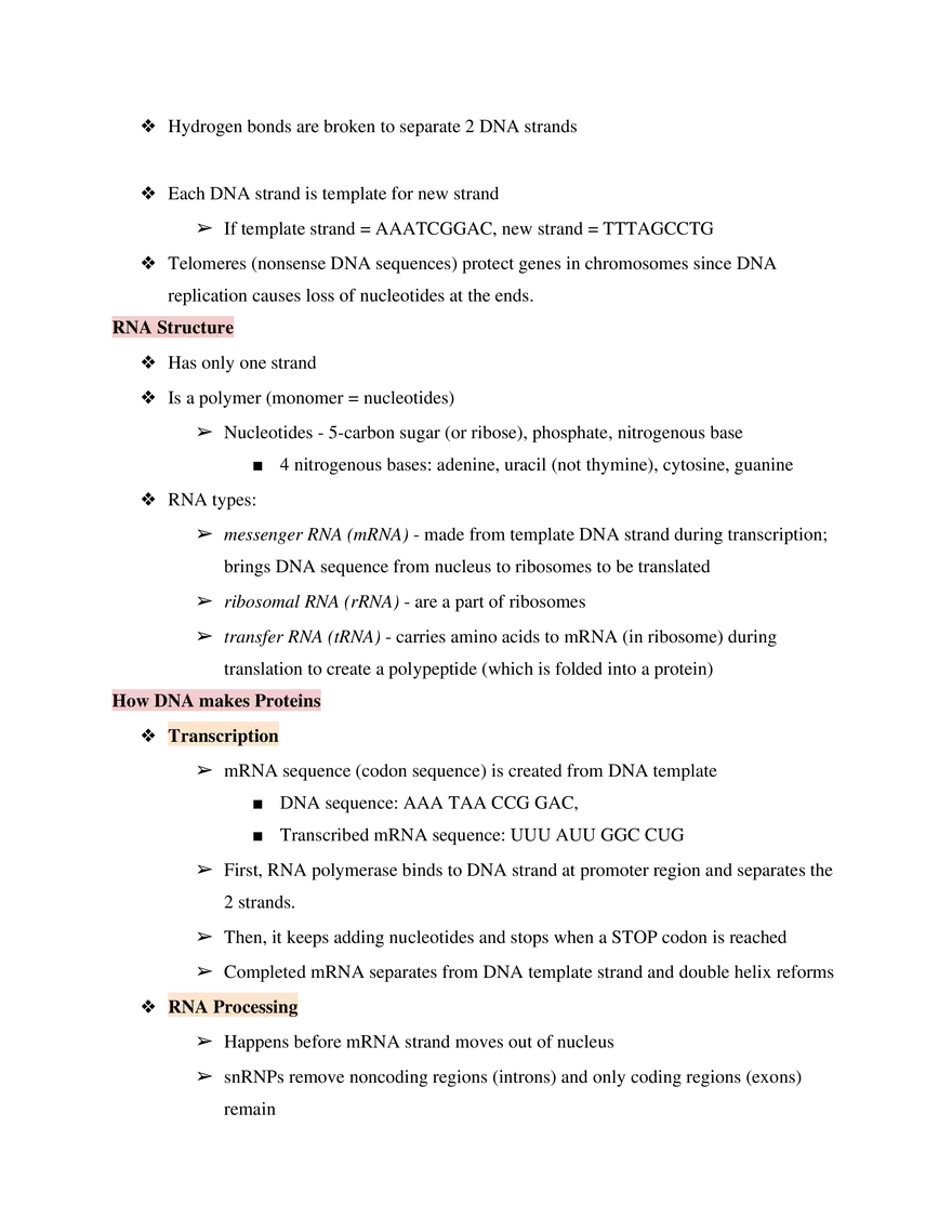 Test Guide Unit 3 Heredity Genetics - Page 5