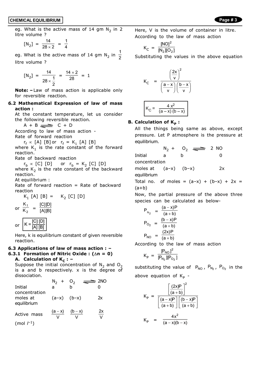 Chemical Equilibrium Solved Problems - Page 3