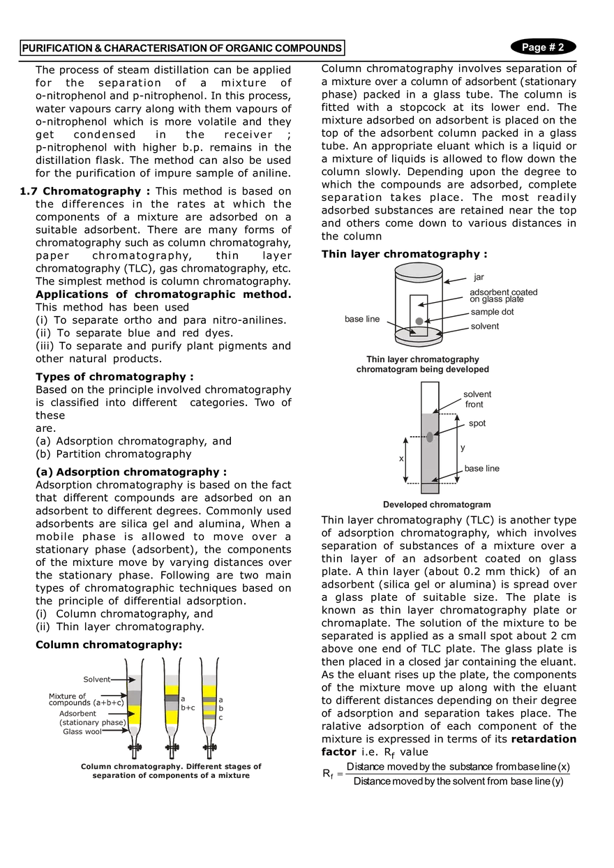 Purification & Characterisation of Organic Compounds Notes - Page 2