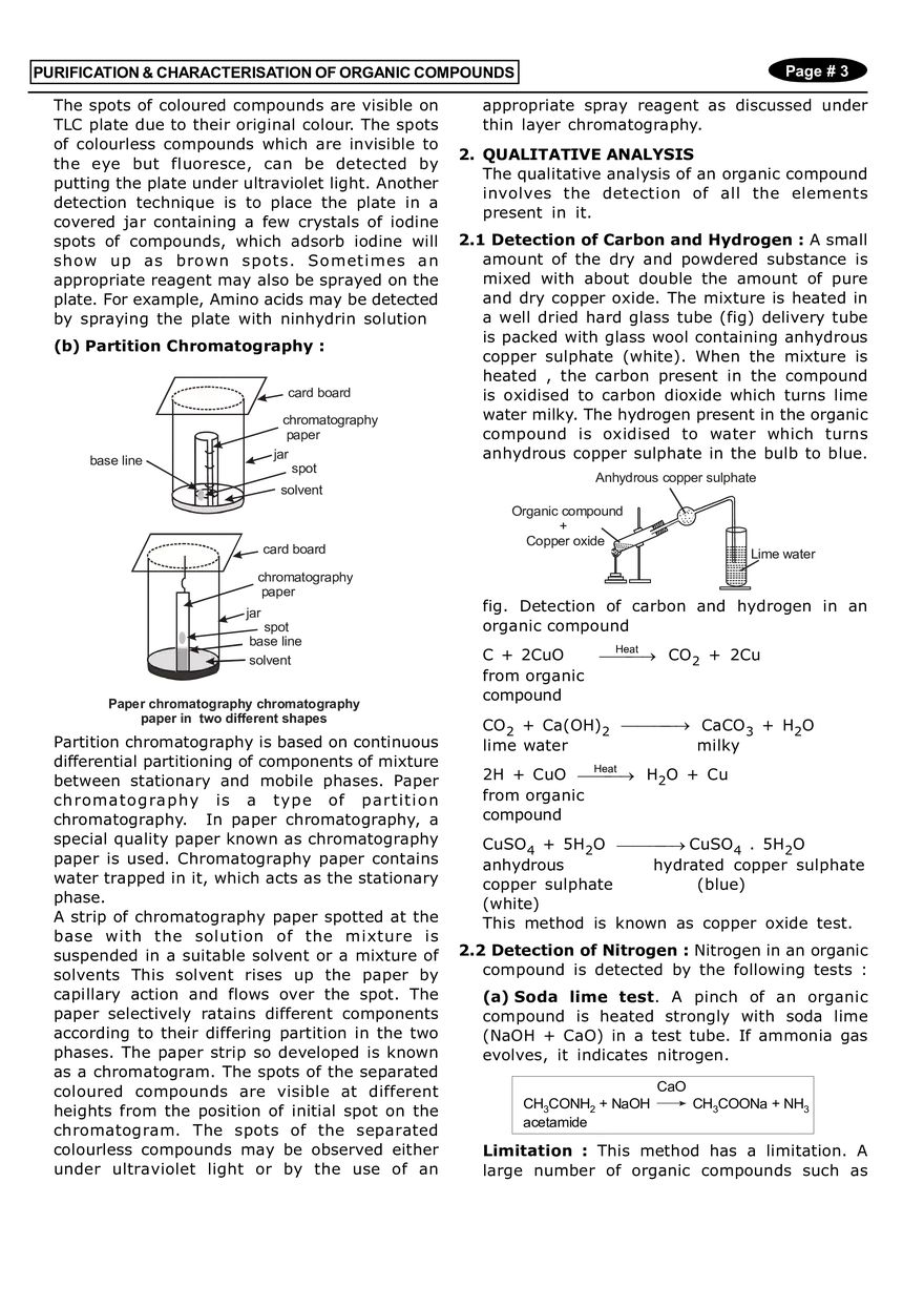 Purification & Characterisation of Organic Compounds Notes - Page 3