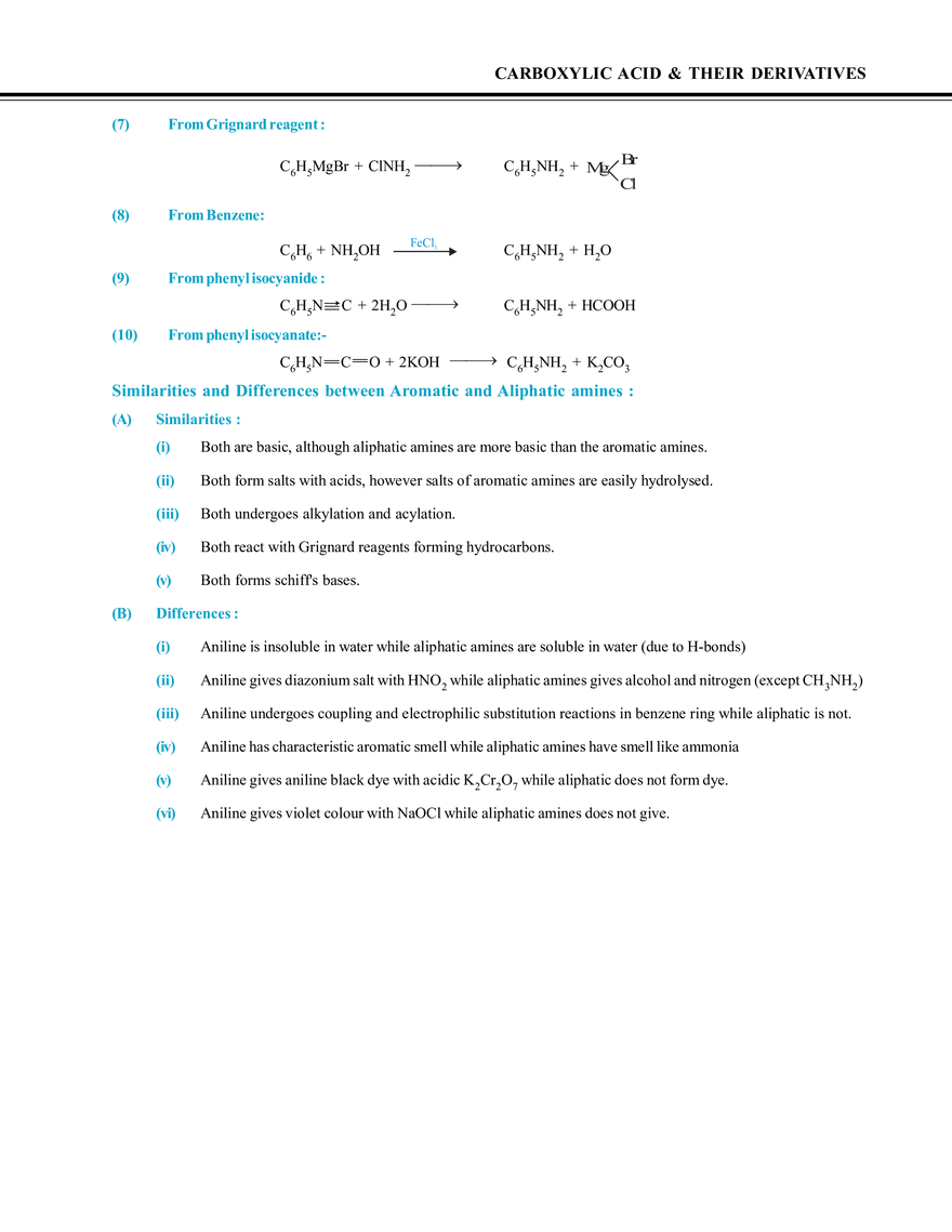 Carboxylic Acid & Their Derivatives Key Points - Page 6