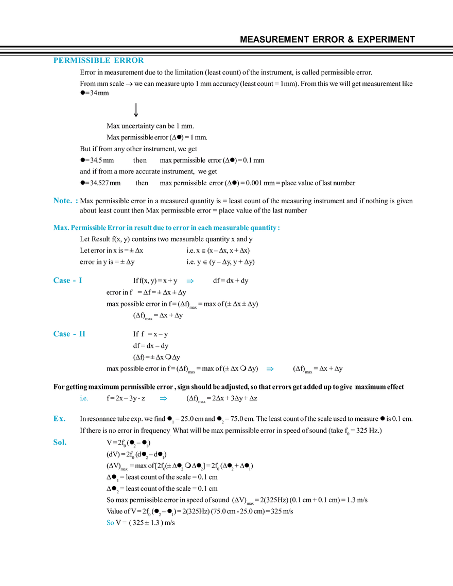 Measurement Error & Experiment - Page 11