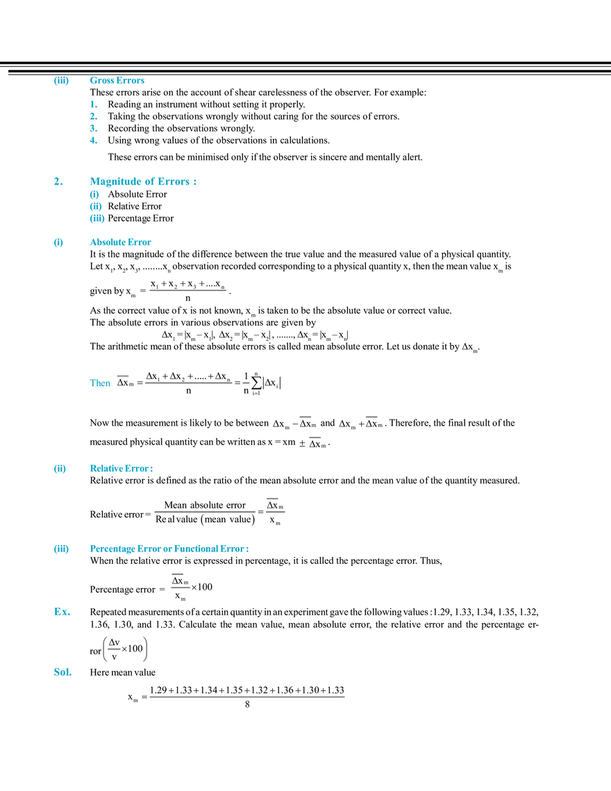 Measurement Error & Experiment - Page 2