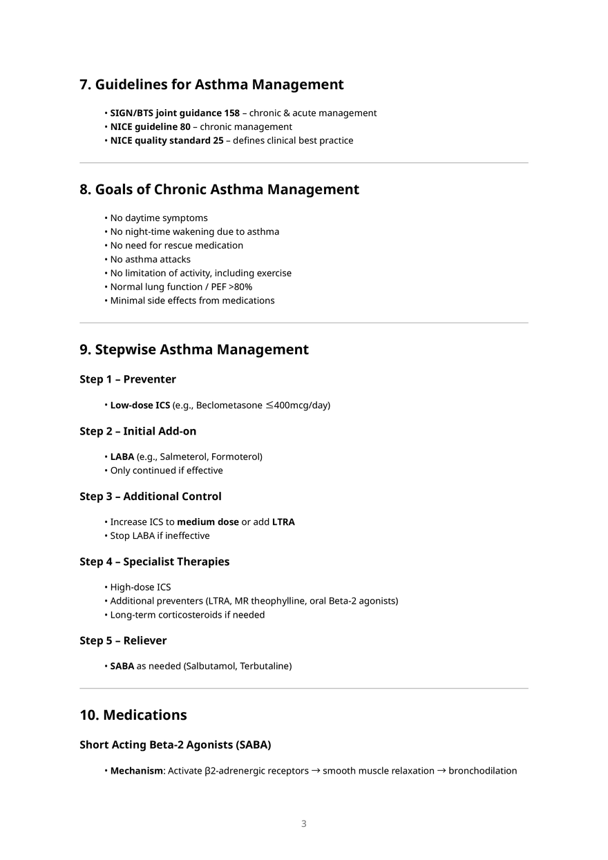 Asthma Comprehensive Notes - Page 3